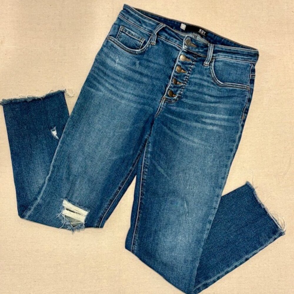 Women's KUT from the Kloth High Rise Mom Jeans, size 4L